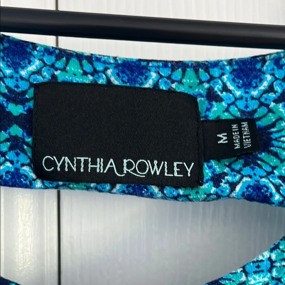 Cynthia Rowley Blue and Green Dress - Size Medium - Picture 3 of 6